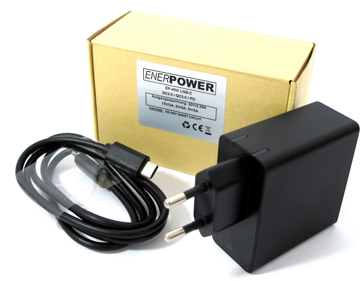 Enerpower EP-45W USB-C USB-C Ladegerät QC2.0 QC3.0 PD2