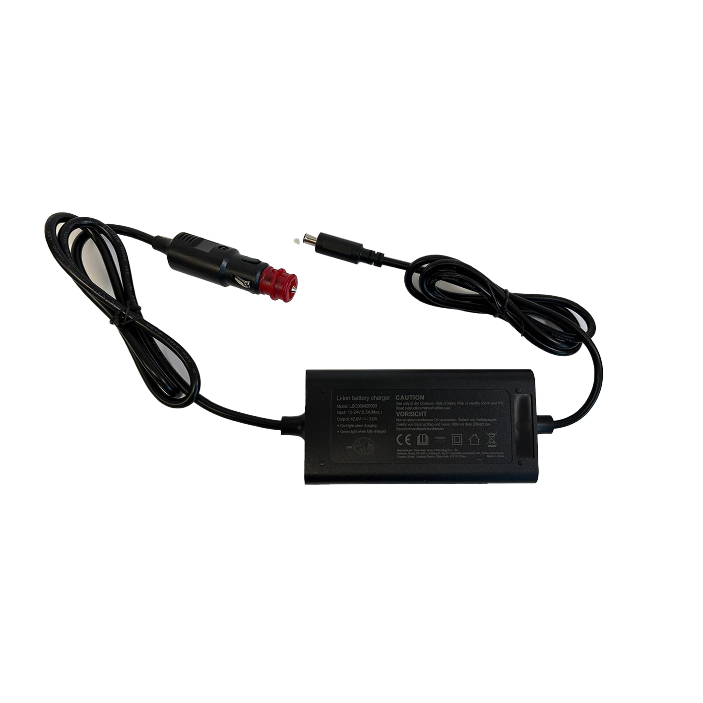 Fuyuang 12V-24V Ladegerät (42V) für Akkus Li-Ion 36V 2A