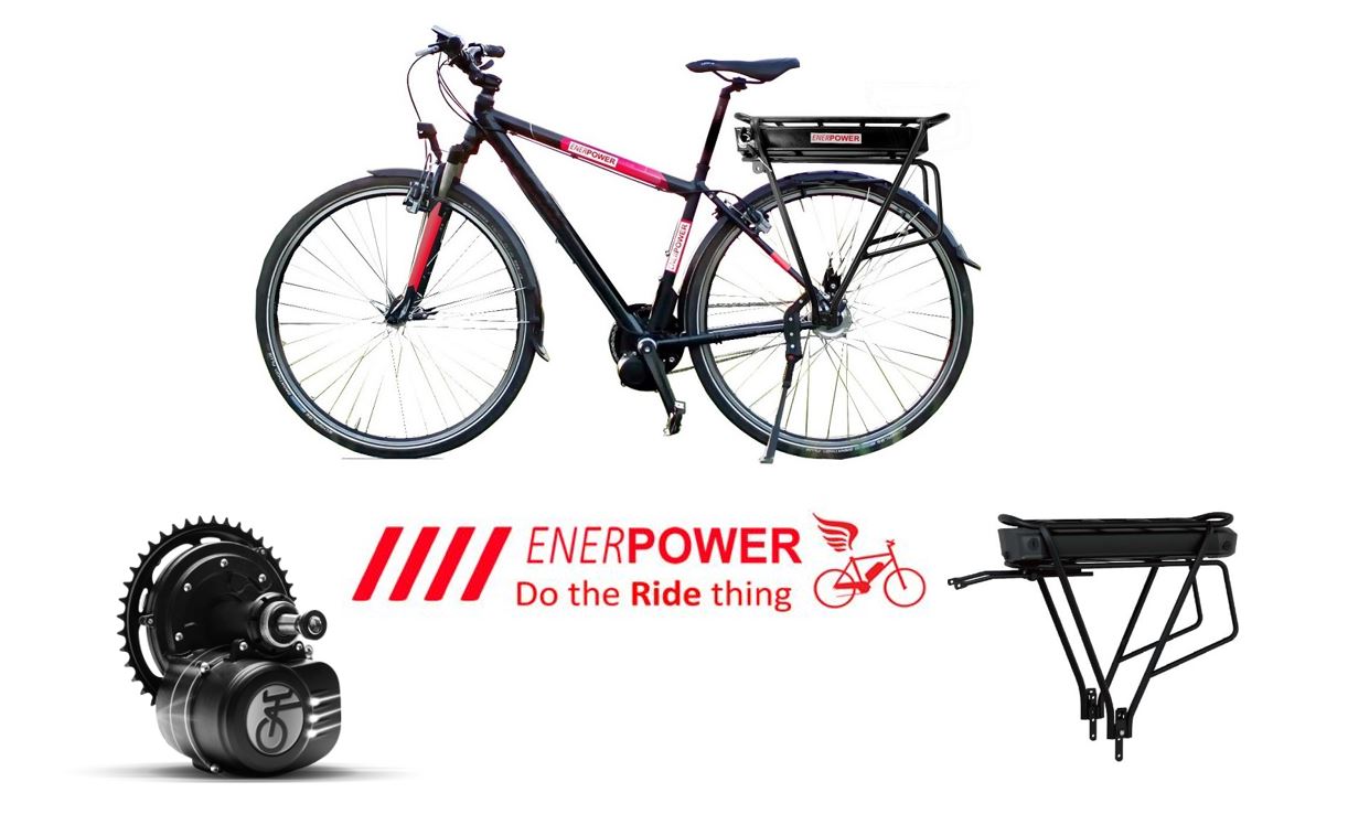 Tongsheng Motor-Kit 250W (Rücktrittbremse) + Akku 48V Nablus Gepäckträger 11,60Ah / 13,80Ah