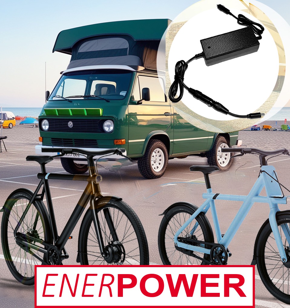 Enerpower 12V-24V Ladegerät (42V) für Vanmoof S3 / X3 Li-Ion 36V 2A 