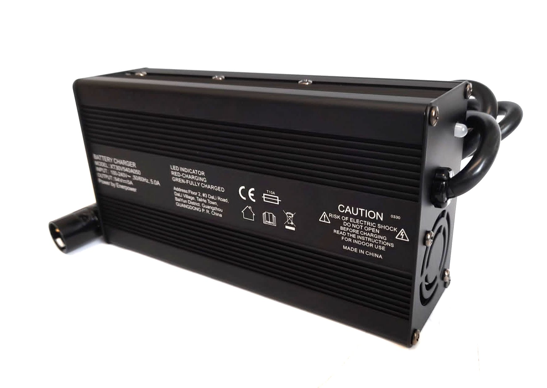 5A Ladegerät XT30 54V 270 Watt für 48V LiFePo4 Akkus Aktiver Lüfter XLR-3