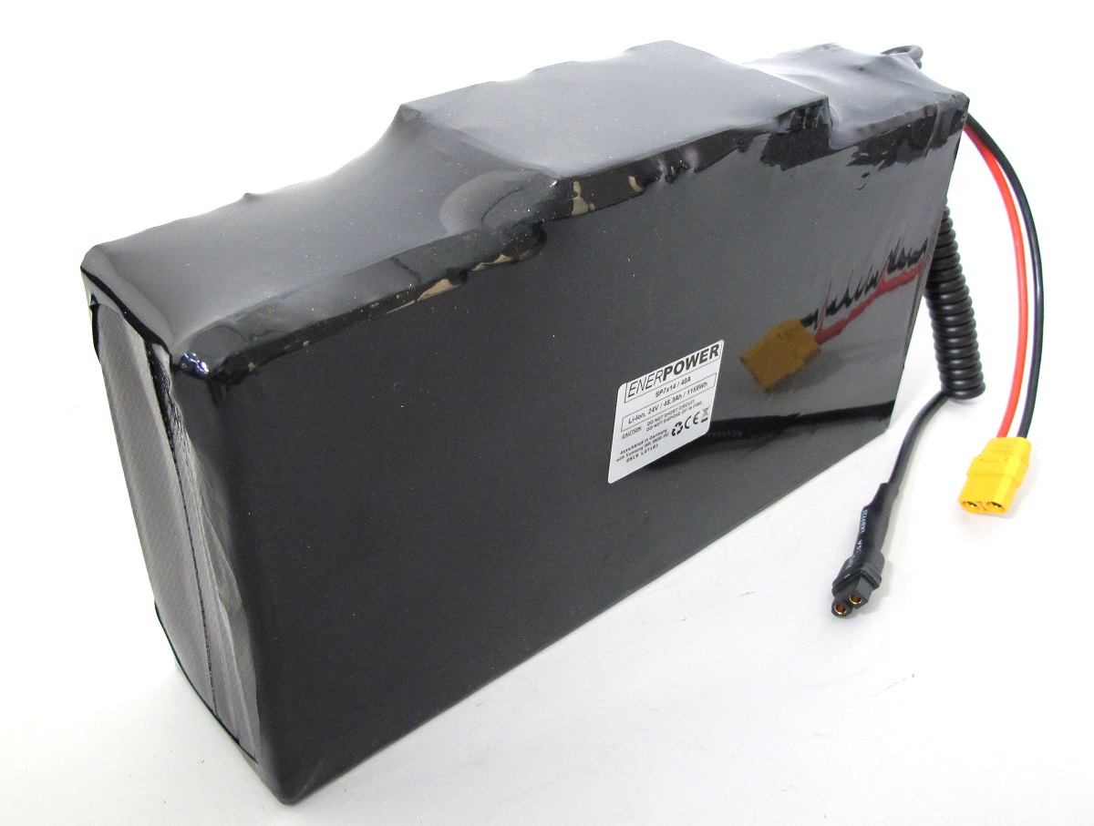 Softpack-Akku 24V 50Ah BMS 40A XLR-3 mit 50E (1200Wh) SB50