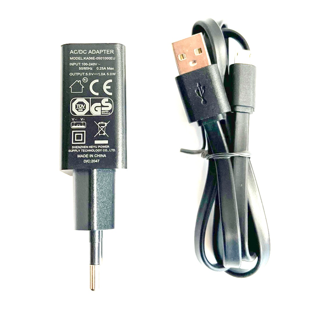 ENERpower EP-5W 5V 1A Schwarz 5W USB (GS) Mikro USB für Sony CH700N / CH710N / H900N