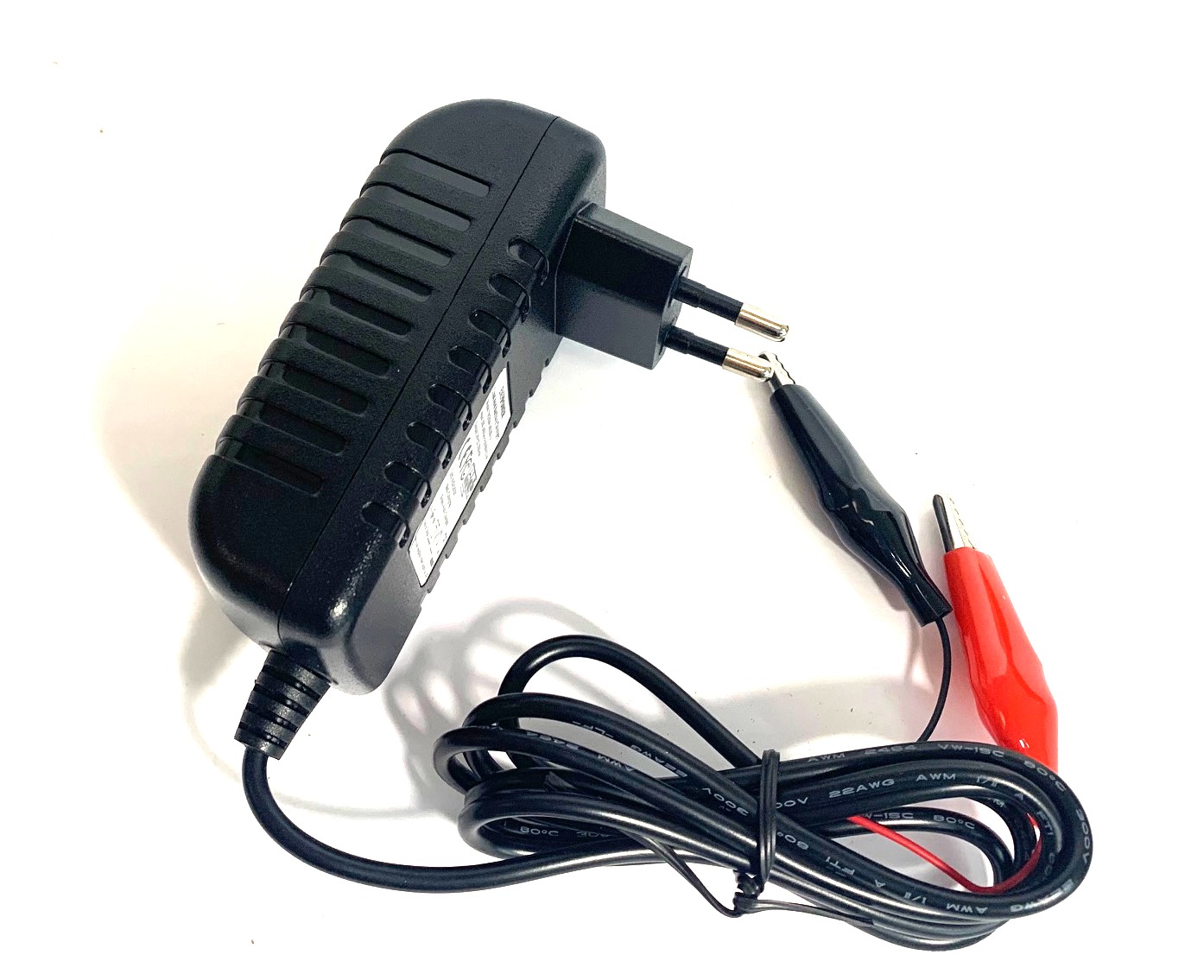 1A Ladegerät für Bleiakkus 24V (AGM / GEL / SLA / VRLA) Krokodile  