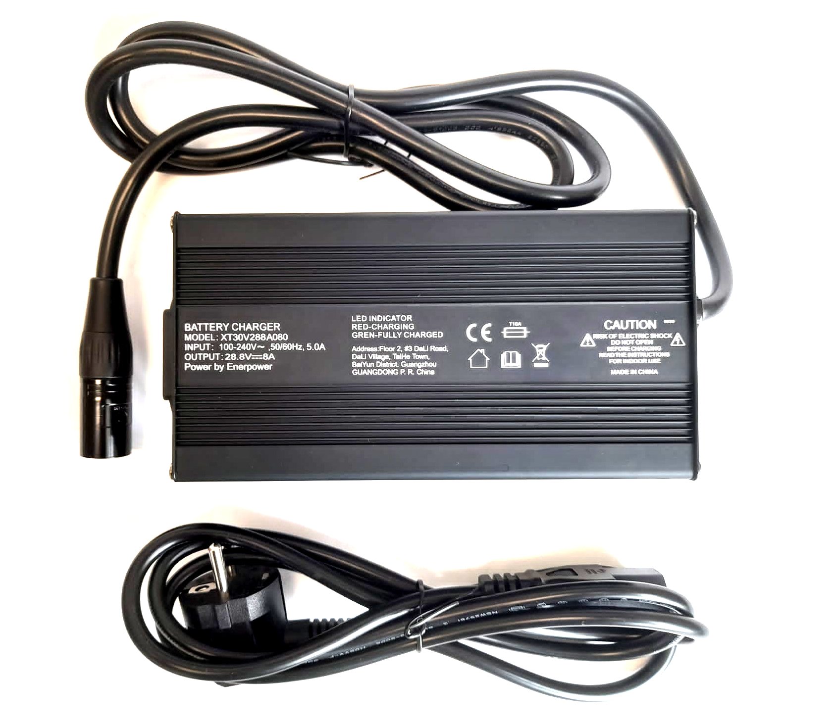 8A Ladegerät XT30 28,8V 230 Watt für 24V LiFePo4 Akkus Aktiver Lüfter XLR-3