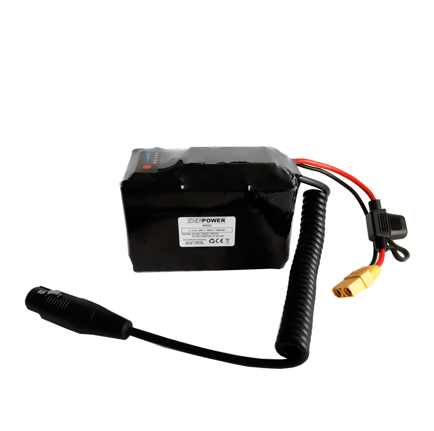 Softpack-Akku 52V 10Ah (515Wh) in BARAK Gepäckträger Tasche