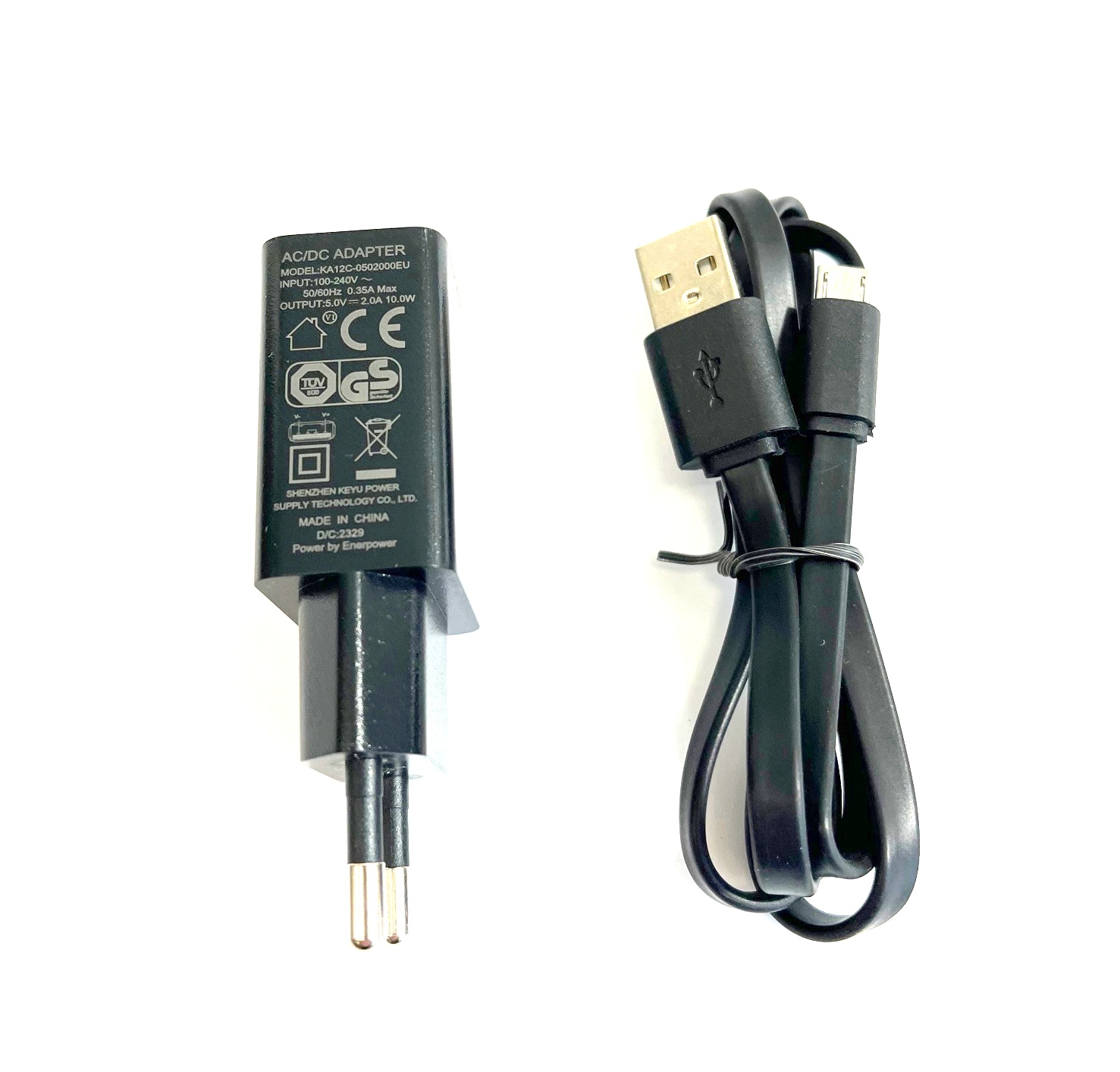 ENERpower EP-5W 5V 2A Schwarz 10W USB (GS) Mikro USB für Beats Powerbeats2 / Powerbeats3