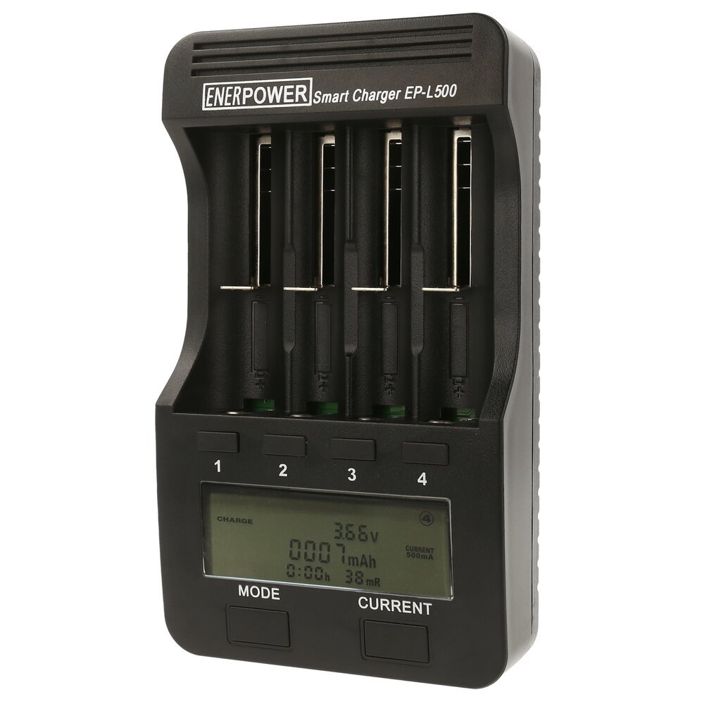 ENERpower EP-L500 1-4 Mikroprozessor-Ladegerät Li-Ion / Ni-mh / Ni-Cd