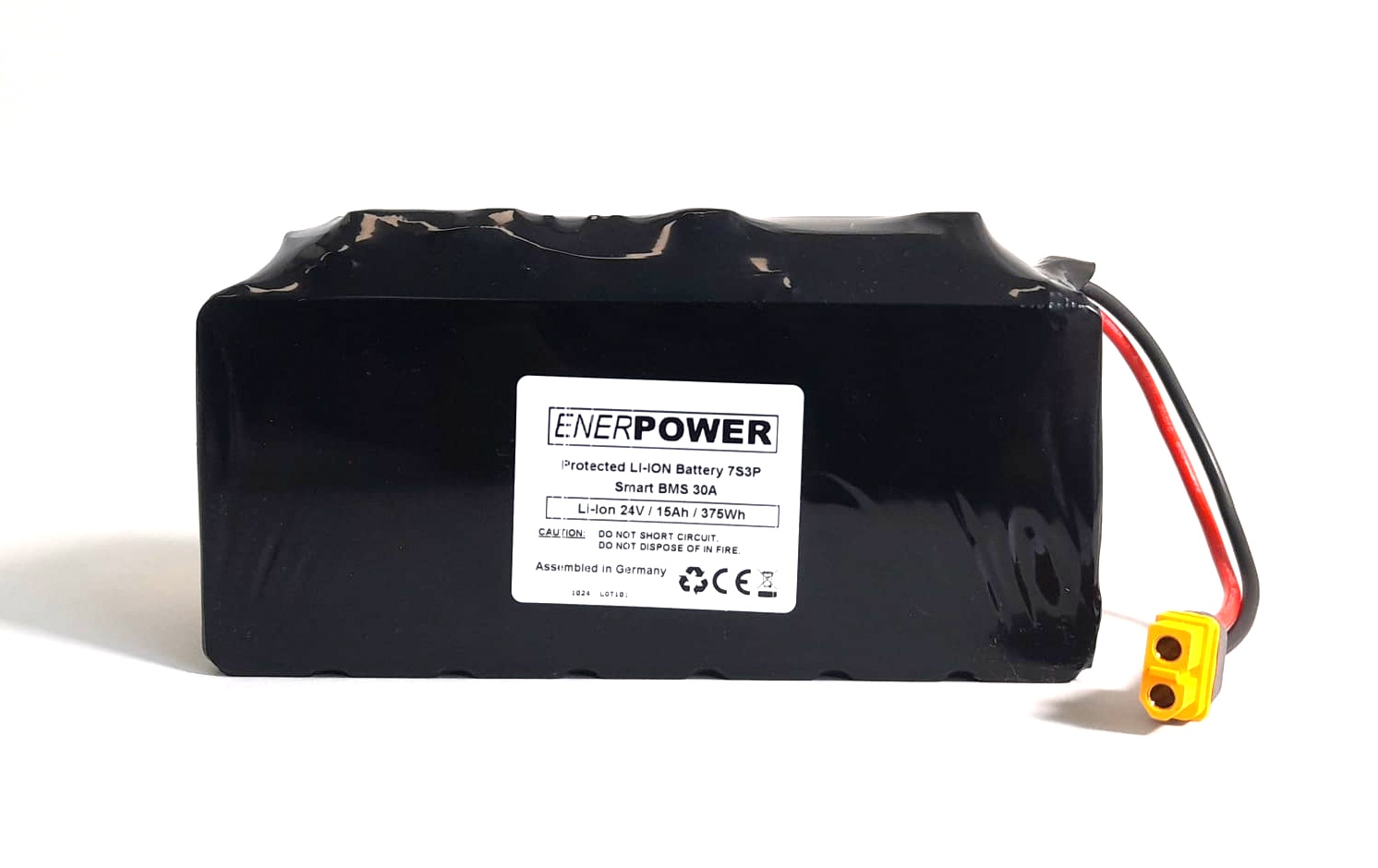 Softpack-Akku 24V 15Ah Smart BMS 30A XLR-3 mit 50S (360Wh) XT-60