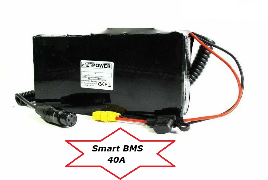 Softpack-Akku 24V 35Ah BMS 40A XLR-3 mit 50E (875Wh)