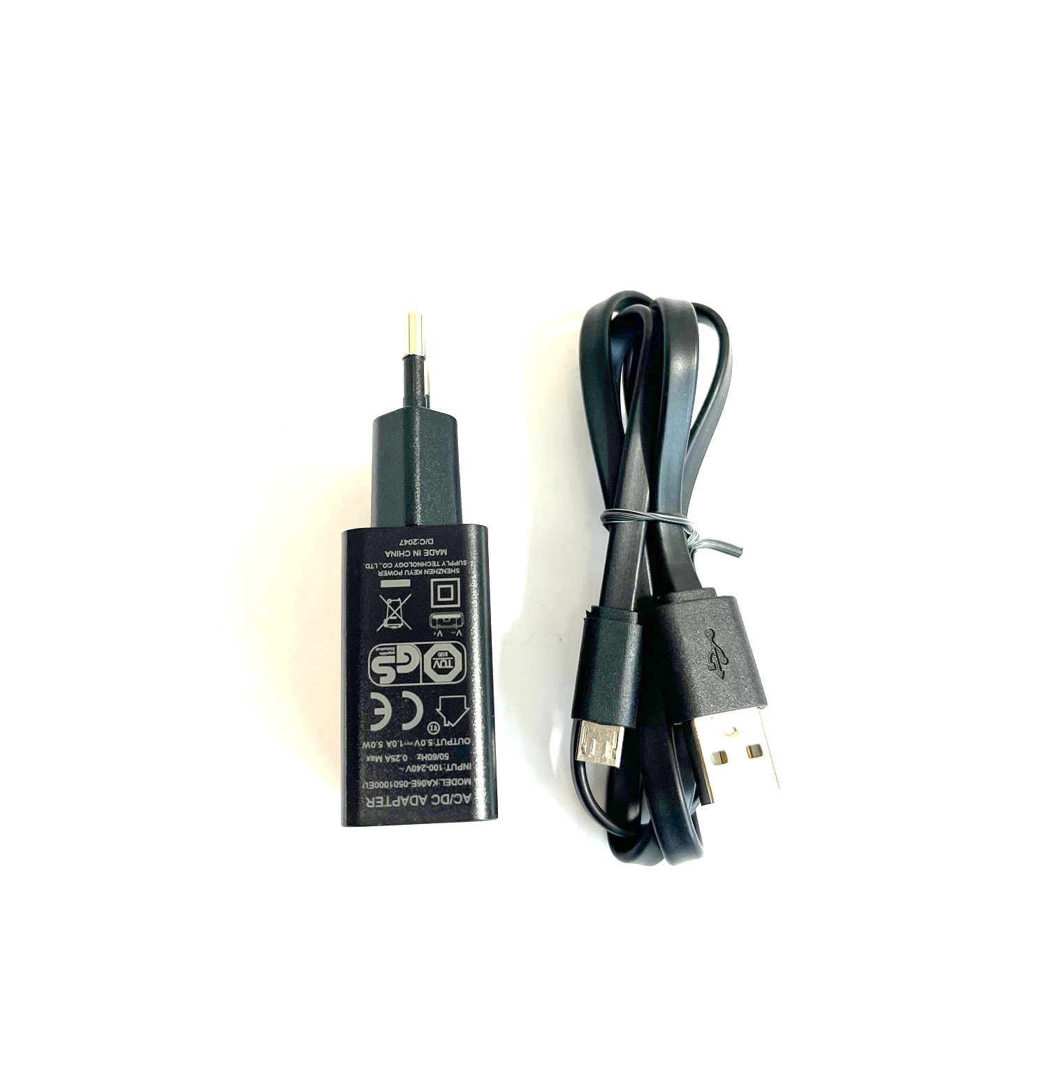 ENERpower EP-5W 5V 1A Schwarz 5W USB (GS) Mikro USB für Sennheiser PX 210 BT / PX 360 BT / PXC 310 BT / PXC 360 BT / PXC 550-II / VMX 200 