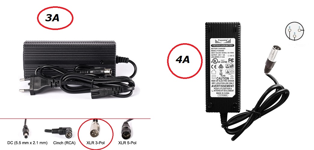 Softpack-Akku 24V 35Ah BMS 40A XLR-3 mit 50E (875Wh)