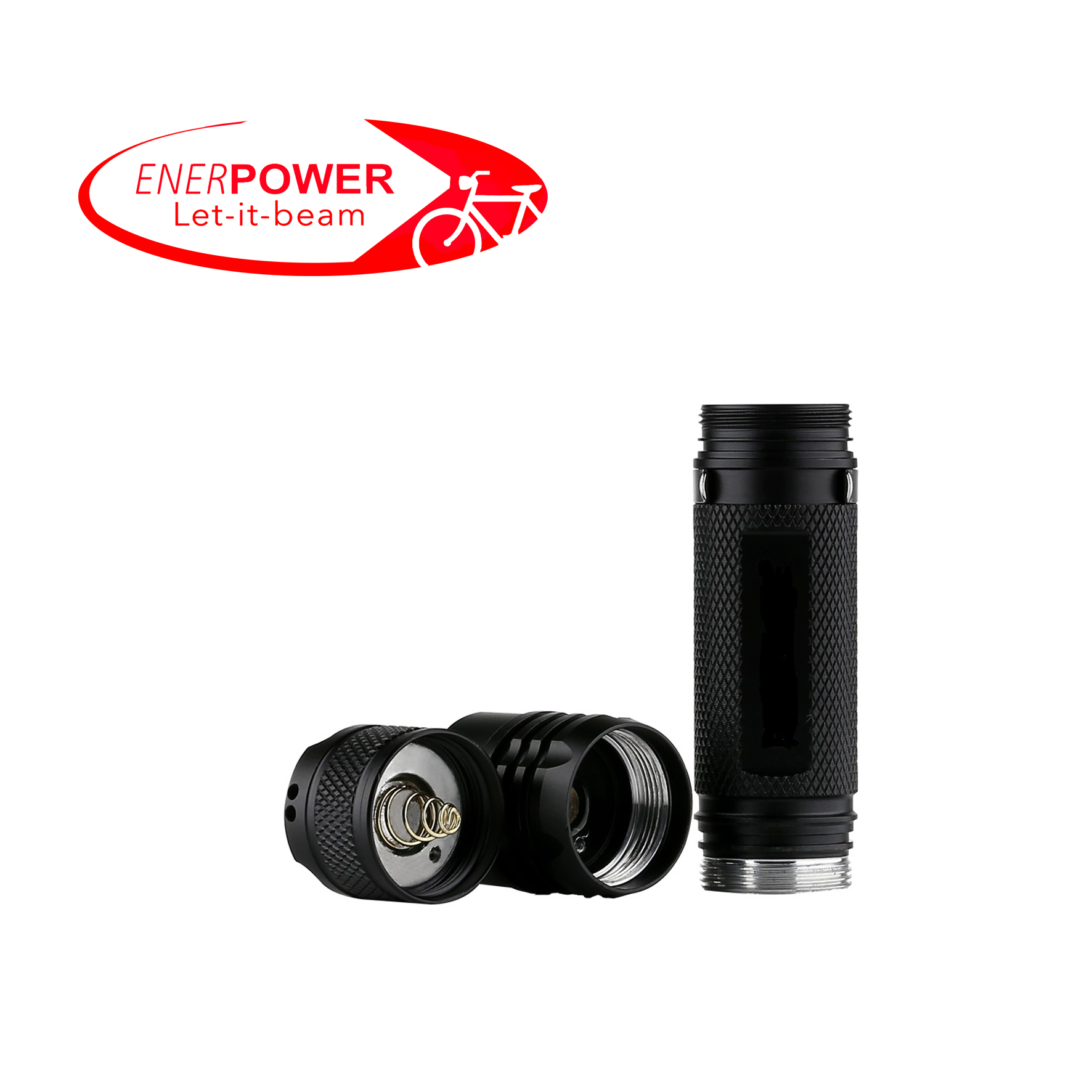 ENERpower Folomov flashlight 900L + Battery + Bike Mount 