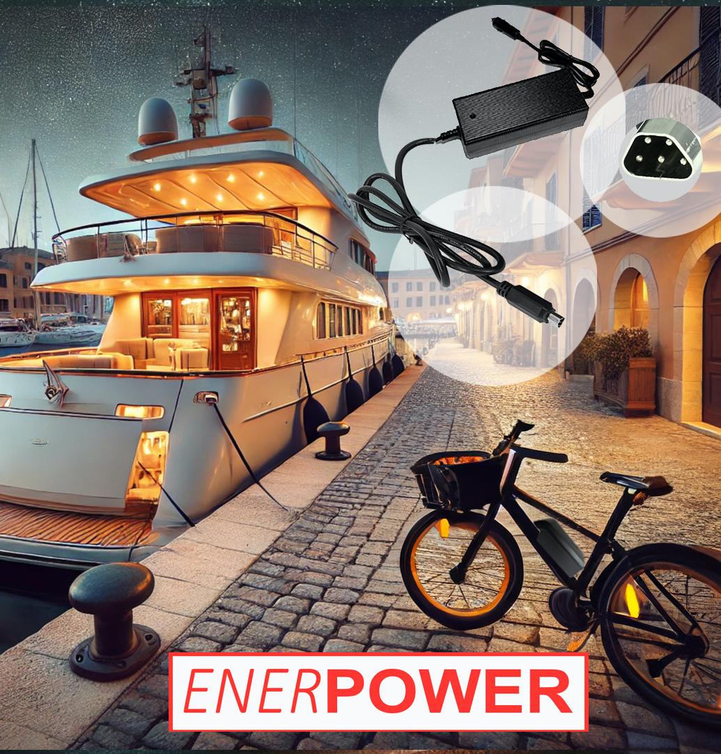 Enerpower 12V-24V DC-DC Ladegerät 42V 2A für Fischer CITA 4.1i / CITA 5.0i / CITA 5.8i / CITA 6.0i   (Trapez)