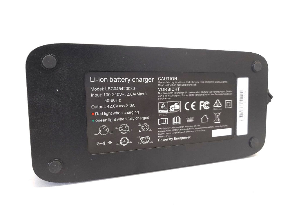 Atnen Charger 42V 3A 5-Pins round 36V Batteries Li-Ion for Batavus E-go Genova, Allegro, Monaco