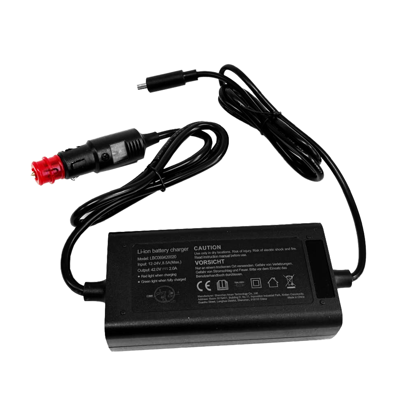 Fuyuang 12V-24V Ladegerät (42V) für Akkus Li-Ion 36V 2A Fuyuang 12V-24V Ladegerät (42V) für Akkus Li-Ion 36V 2A