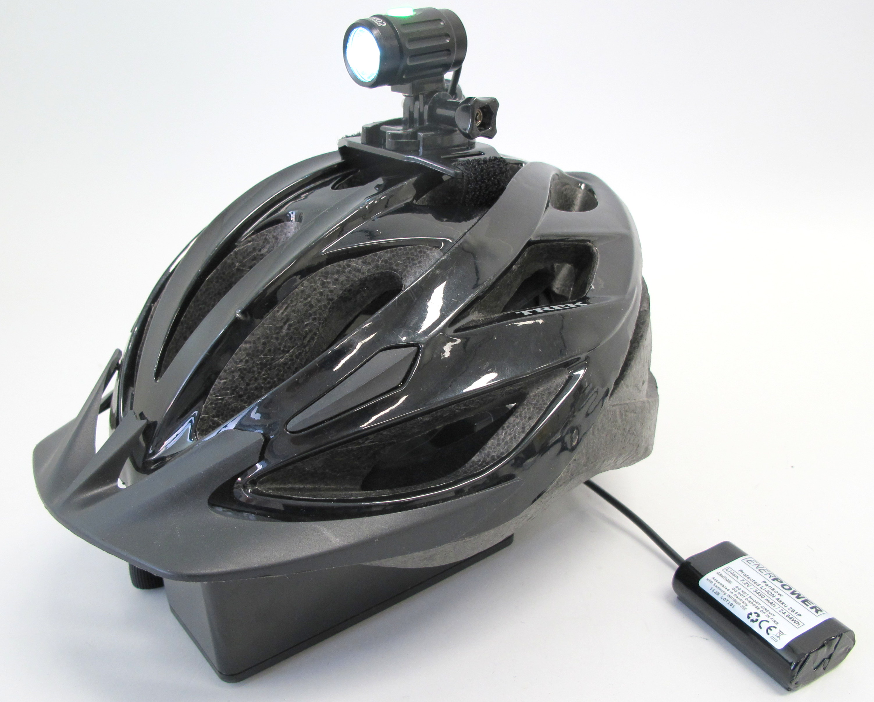 Enerpower Condor CREE XM-L2 U2 helmet lamp 1000 lumens GoPro Version