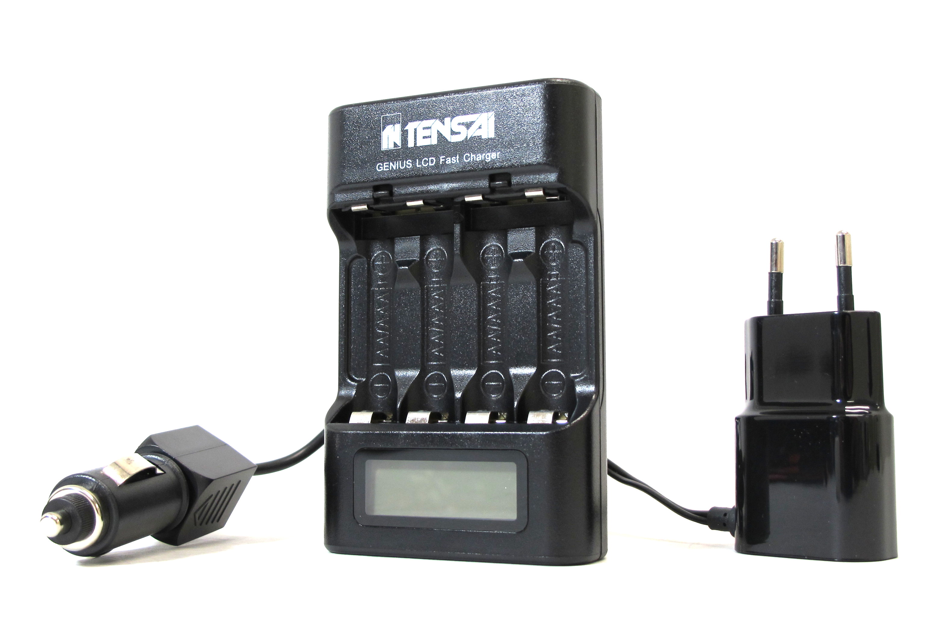 Tensai TI-400L AA / AAA Akkuladegerät Ni-Mh / Ni-Cd LC-Display
