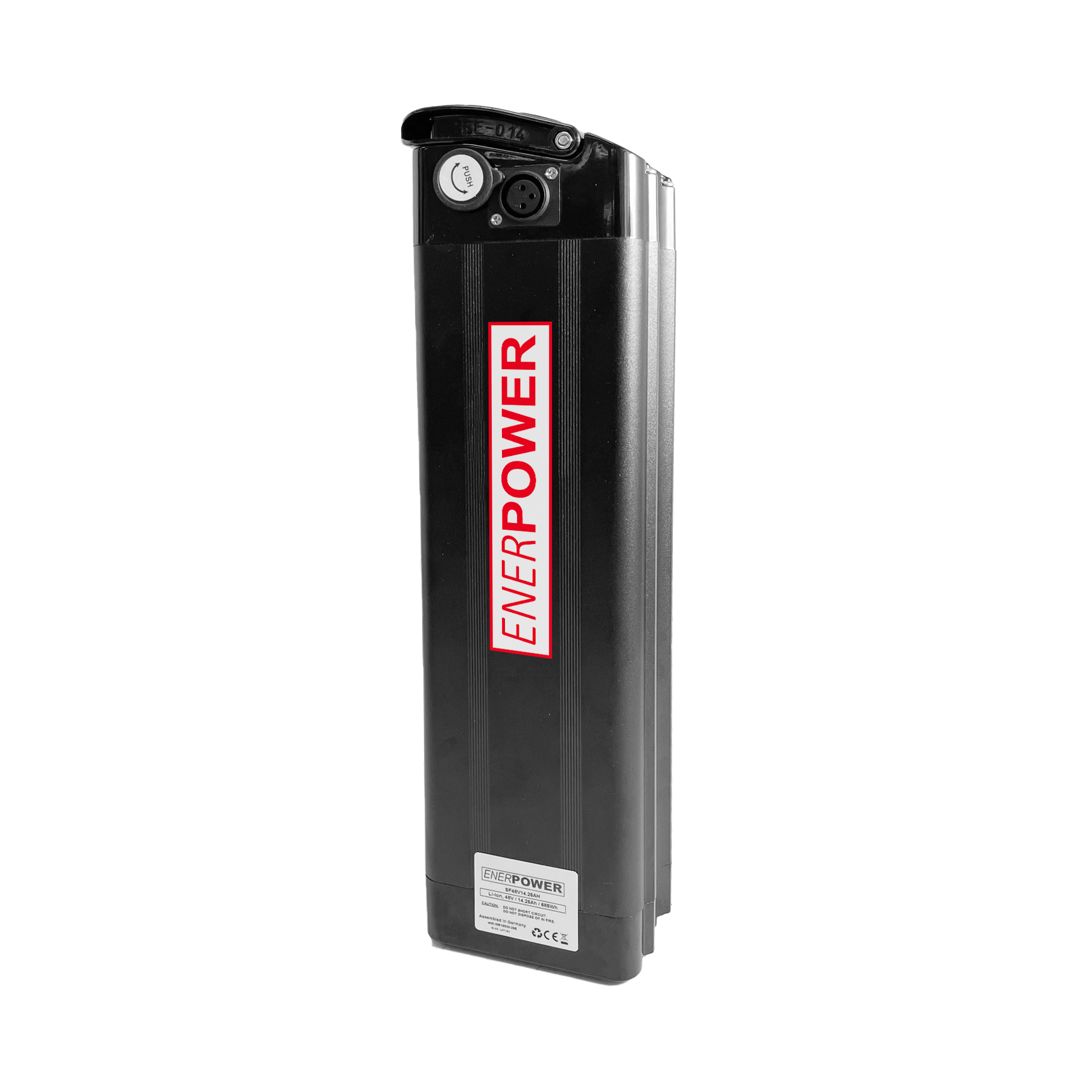 Enerpower Silverfish 36V 14,25Ah (515Wh) - Ohne Halterung (410 x 115 x 75 mm)