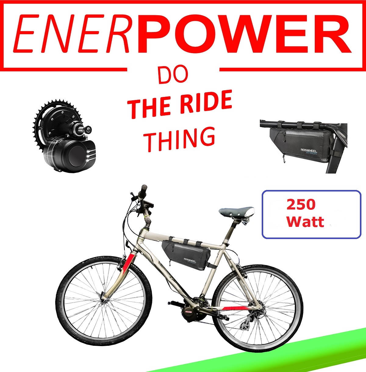 Tongsheng Motor-Kit 250W + Akku 36V mit 10Ah in Tasche