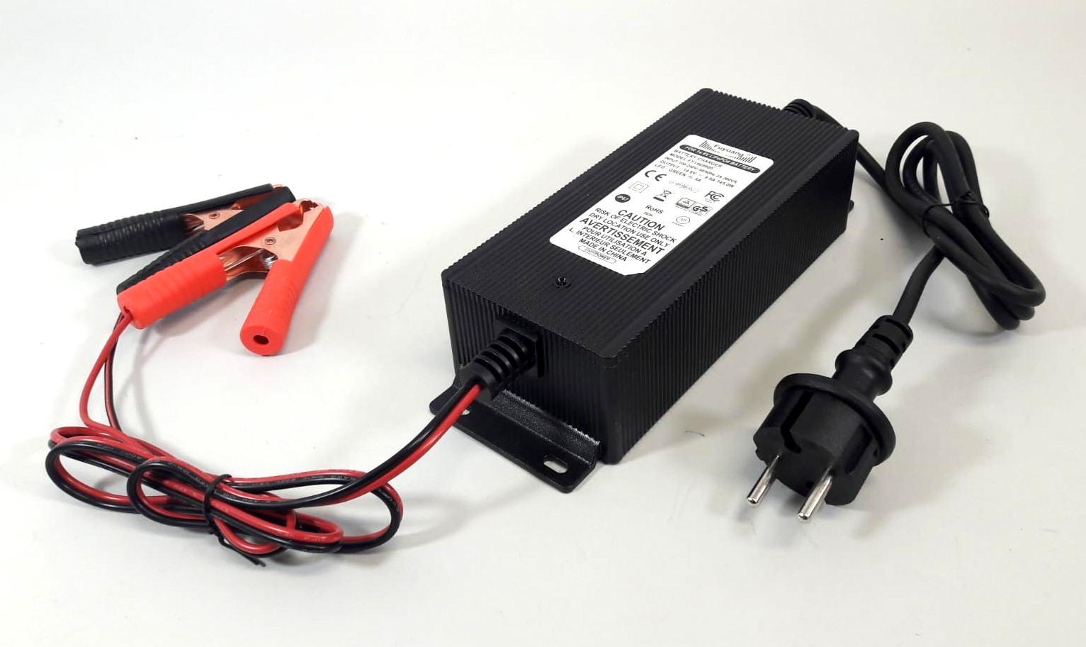 9,9A IP67 Ladegerät für 12V Akkus LiFePO4 Krokodil (150W) 4S