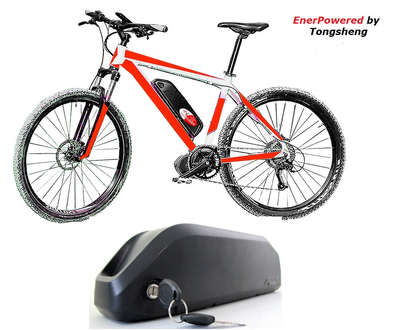 830Wh Kit 52V Tongsheng 250W Mittelmotor Akku Hailong Jaffa 16Ah