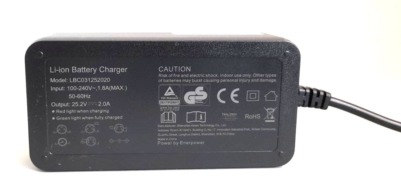 2A Ladegerät 6S Tischladegerät für Li-Ion-Akkus 21,6V - 22,2V 50W DC
