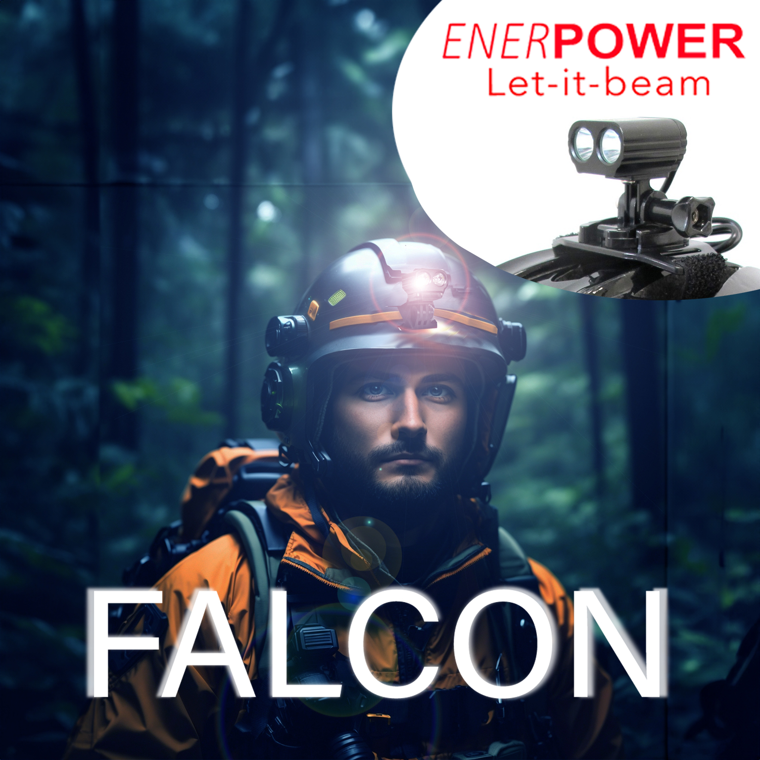 Enerpower FALCON CREE XPG2 R5 helmet lamp 800 lumens GoPro Version